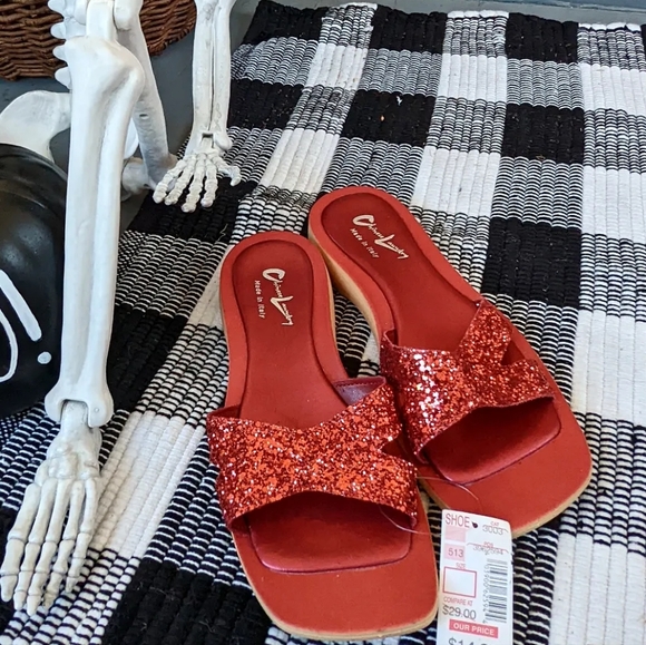 Vintage Deadstock Chinese Laundry Sparkly Sandals - Picture 3 of 5